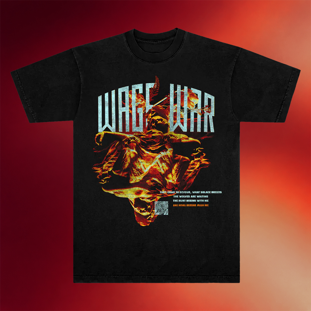 Wage War Merch 2026 Multi Angel T-Shirt Black Music Related Gifts For Guys
