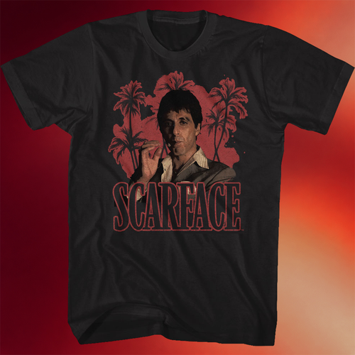 Tony Montana Shirt Palm Trees Scarface T-Shirt Special Gifts For Dad From Son