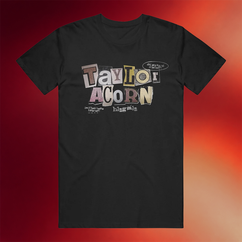 Taylor Acorn Merch 2026 Hangman Black T-Shirt Best Gifts For Music Lovers