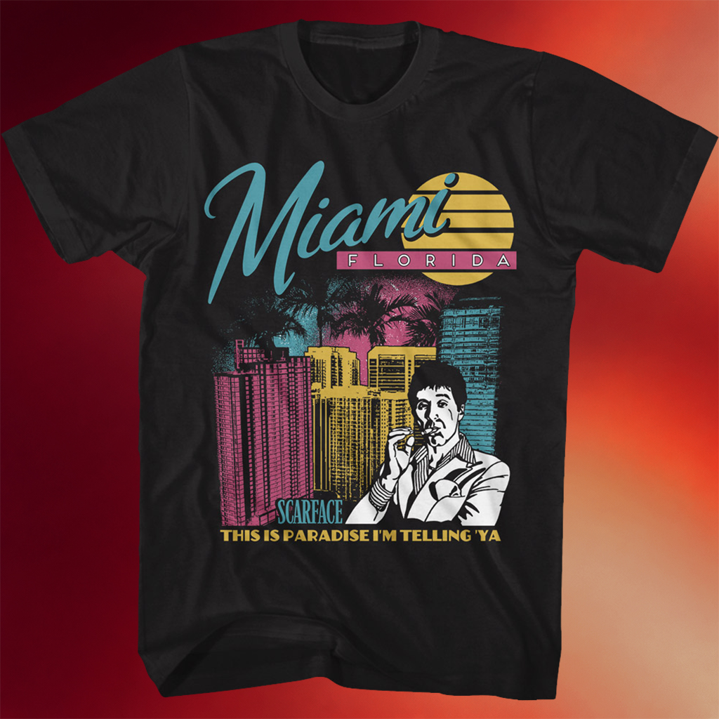 Tony Montana Shirt Paradise Scarface T-Shirt Meaningful Gifts For Dad Birthday
