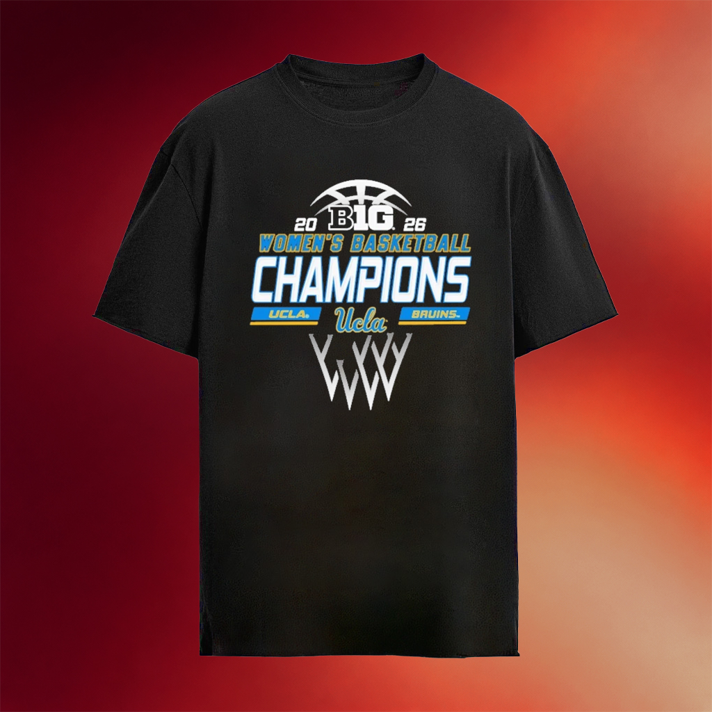 UCLA Bruins 2026 Big Ten Women's Basketball Champions Logo T-Shirt UCLA Bruins Merch Fan Gifts