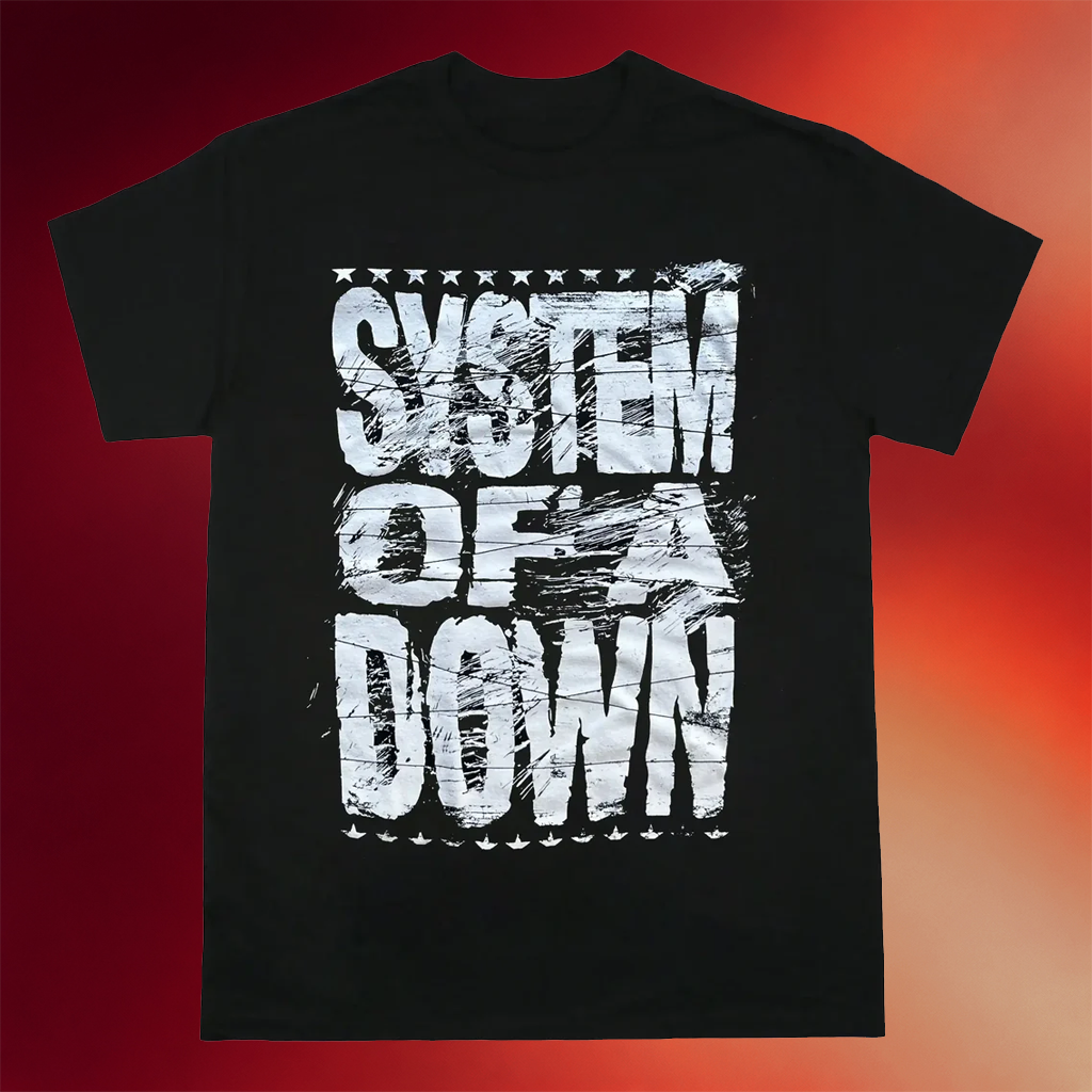 System Of A Down Merch 2026 Logo T-Shirt Black System Of A Down Shirt Gifts For Music Lovers