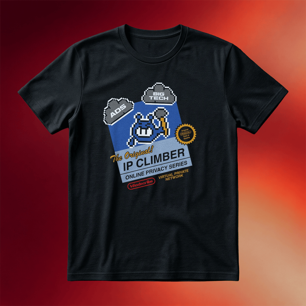 Windscribe Merch 2026 IP Climber Game Cart T-Shirt Best Gifts For Friends