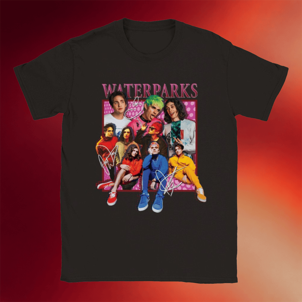 Waterparks Merch 2026 Waterparks 90s Style T-Shirt Gifts For Pop Band Fans