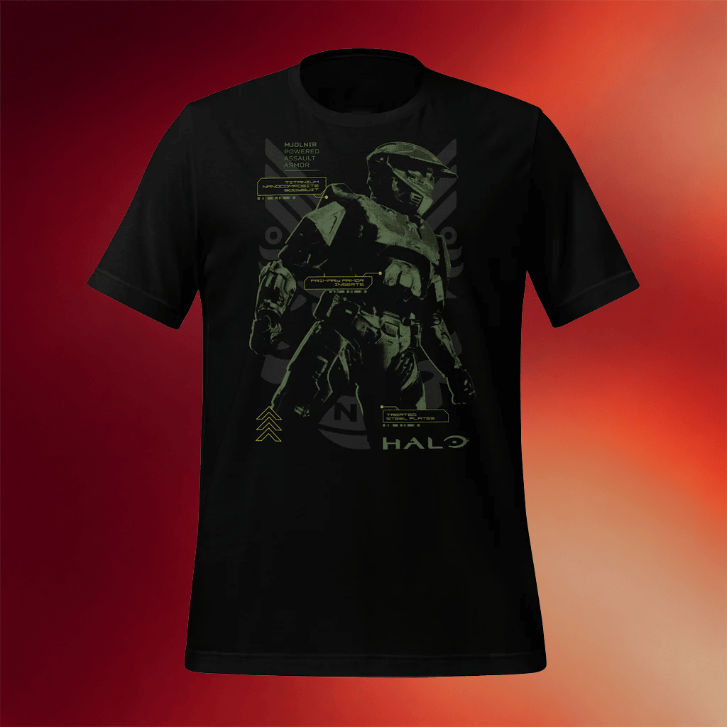 Xbox Game Studios Merch 2026 Halo Suit Up T-Shirt Gift Ideas For Video Game Lovers