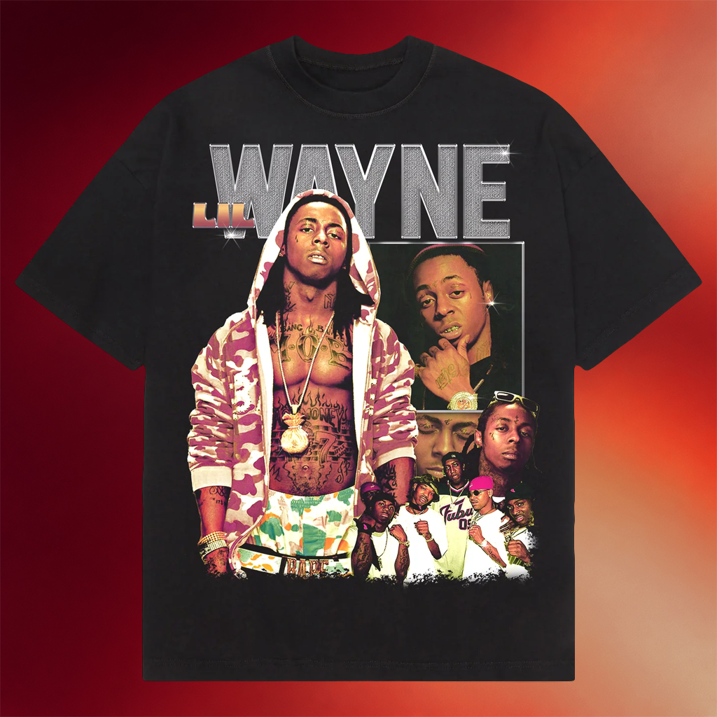 Fusion Pieces Merch Lil Wayne T-Shirt Gift Ideas For Rapper Fans