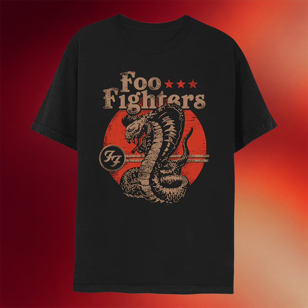Foo Fighters Merch 2026 Foo Fighters Cobra T-Shirt Cool Gifts For Rock Fan