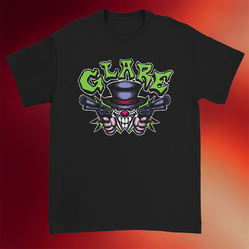 Glare Merch 2026 Clown T-Shirt Black Glare Shirts Birthday Gift Ideas For Husband