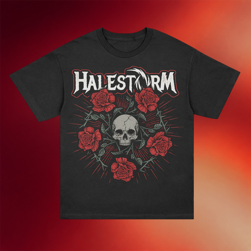 Halestorm Rocks Merch 2026 Penta Rose T-Shirt Halestorm Shirt Gifts For Dudes