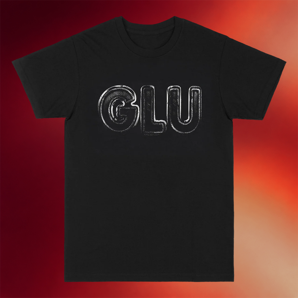 GLU Merch 2026 Logo T-Shirt Black GLU Shirts Music Related Gifts For Guys