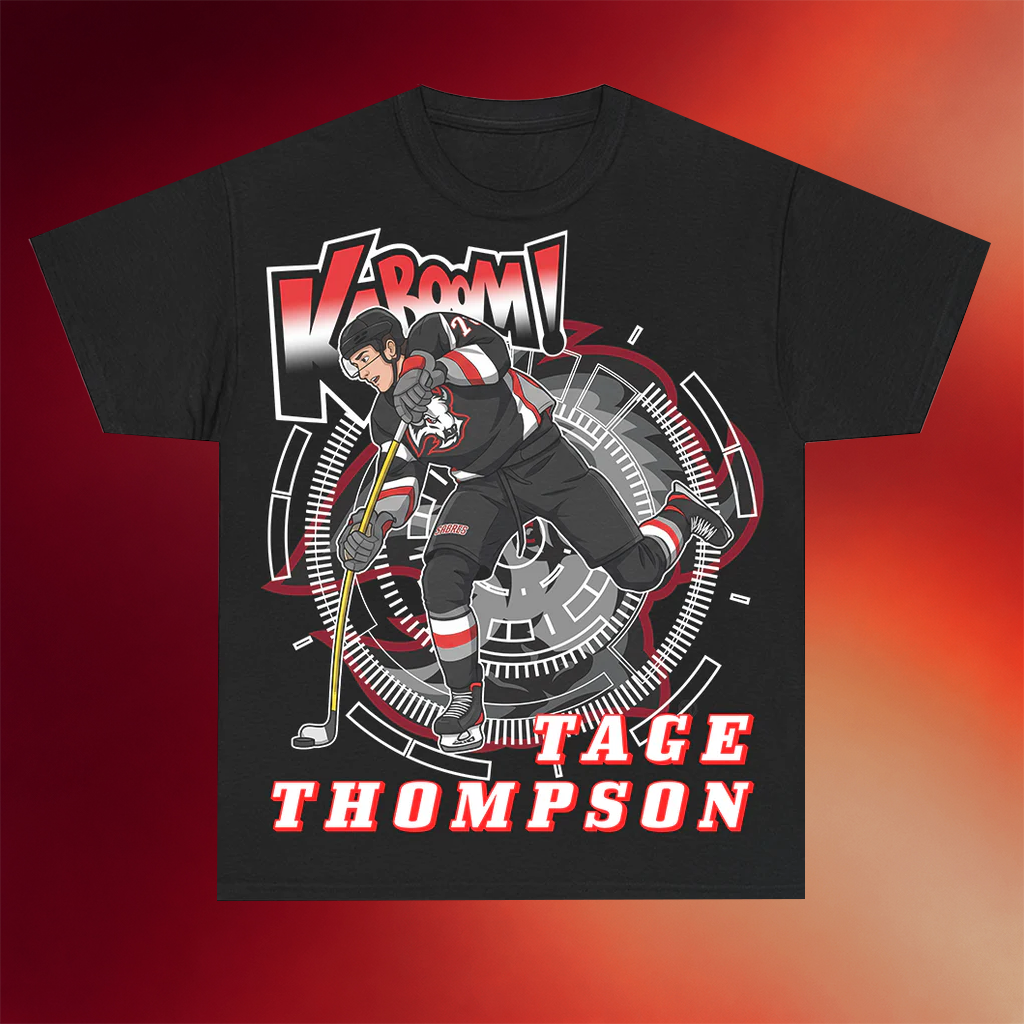 Heel Turn Merch 2026 Buffalo Sabres T-Shirt Tage Thompson Kaboom Shirt Gifts For Hockey Fan