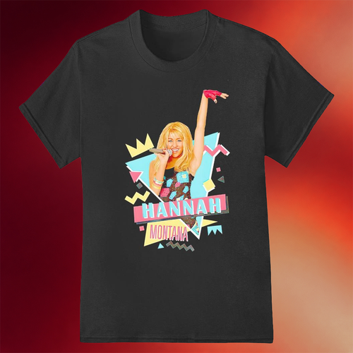 Hannah Montana Merch 2026 Hannah Montana 90s Miley Cyrus T-Shirt Gifts For Music Fans
