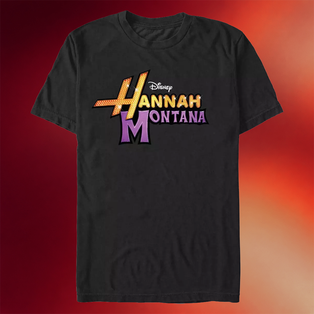 Hannah Montana Merch 2026 D Channel Hannah Montana Glam Logo T-Shirt Birthday Ideas For Her