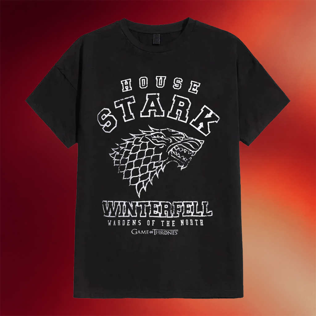 Game Of Thrones Merch House Stark Winterfell T-Shirt Game Of Thrones Shirt Gift Ideas For Him