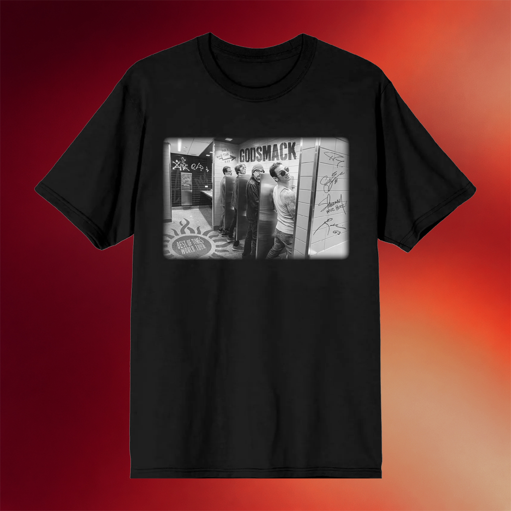 Godsmack Merch 2026 Bathroom Photo T-Shirt Godsmack Band Shirt Gifts For Rock Fans