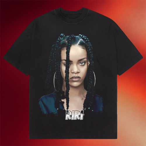 Fusion Pieces Merch Rihanna Big Face T-Shirt Rihanna Merch Birthday Present For Wife
