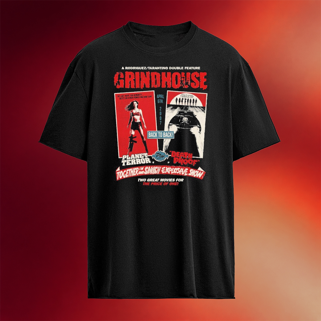 Grindhouse Together In One Smash Explosive Show Horror T-Shirt Great Gifts For Son