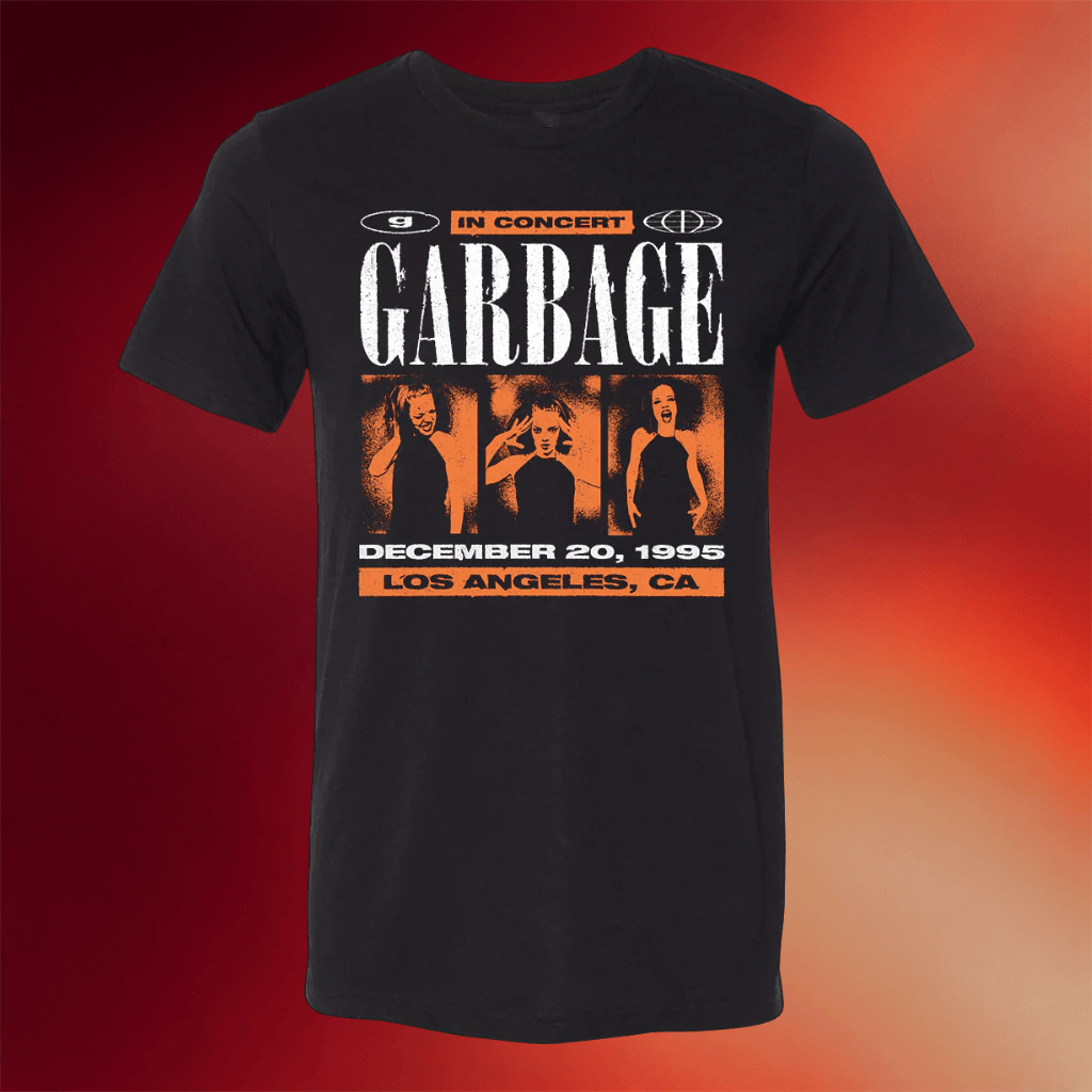 Garbage Merch Garbage In Concert Black T-Shirt Garbage Band Shirt Gifts For Music Lovers