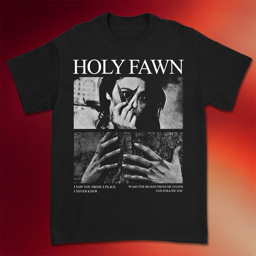 Holy Fawn Merch 2026 Scissors Girl T-Shirt Gift Ideas For Rock Music Lovers
