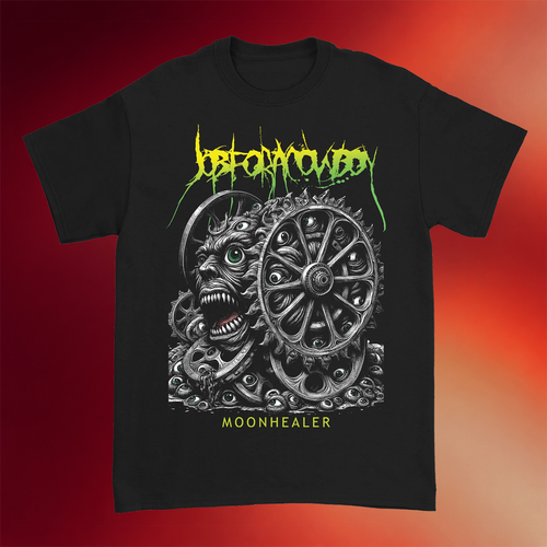 Job For A Cowboy Merch 2026 Grinding Wheels T-Shirt Moon Healer Shirt Gifts For Band Fans