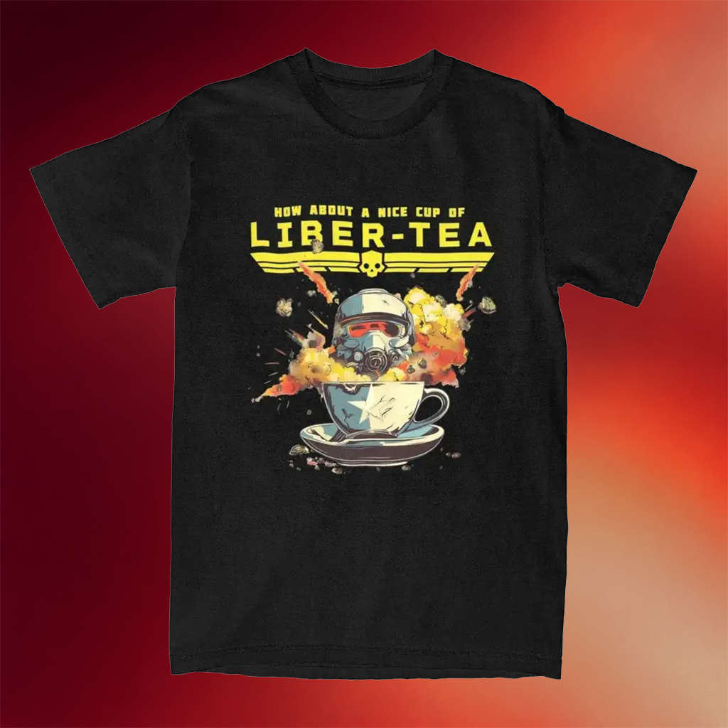 Helldivers Merch 2026 Liber Tea Shirt Helldivers T-Shirt Presents For Game Lovers