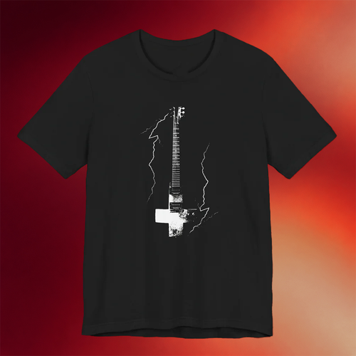 Johnny Goth Merch 2026 Cross Guitar T-Shirt Gift Ideas For Friends
