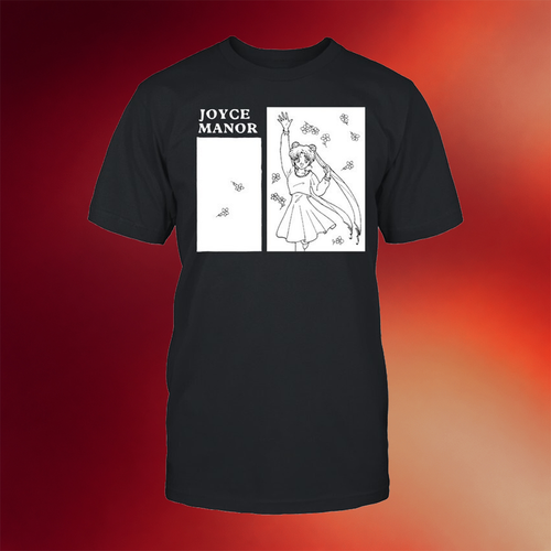Joyce Manor Merch 2026 Sailor Moon X Joyce Manor Black T-Shirt Gifts For Friends
