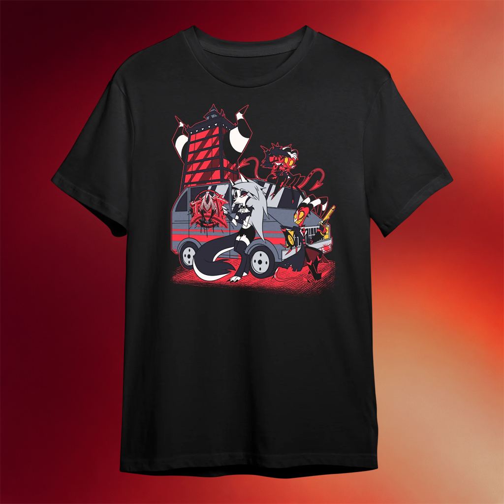 Helluva Boss Merch 2026 IMP Van T-Shirt Black Birthday Ideas For Brothers