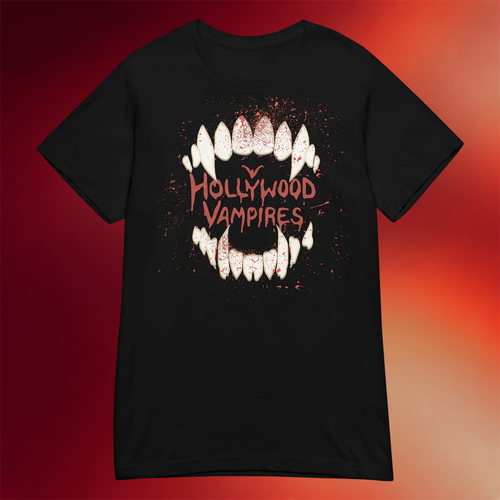 Hollywood Vampires Merch 2026 Bite Logo T-Shirt Rock Music Lover Gifts For Her