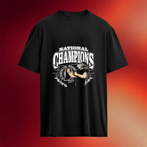 Indiana Hoosiers 2025 National Champions Blooming Player T-Shirt Football Themed Gifts