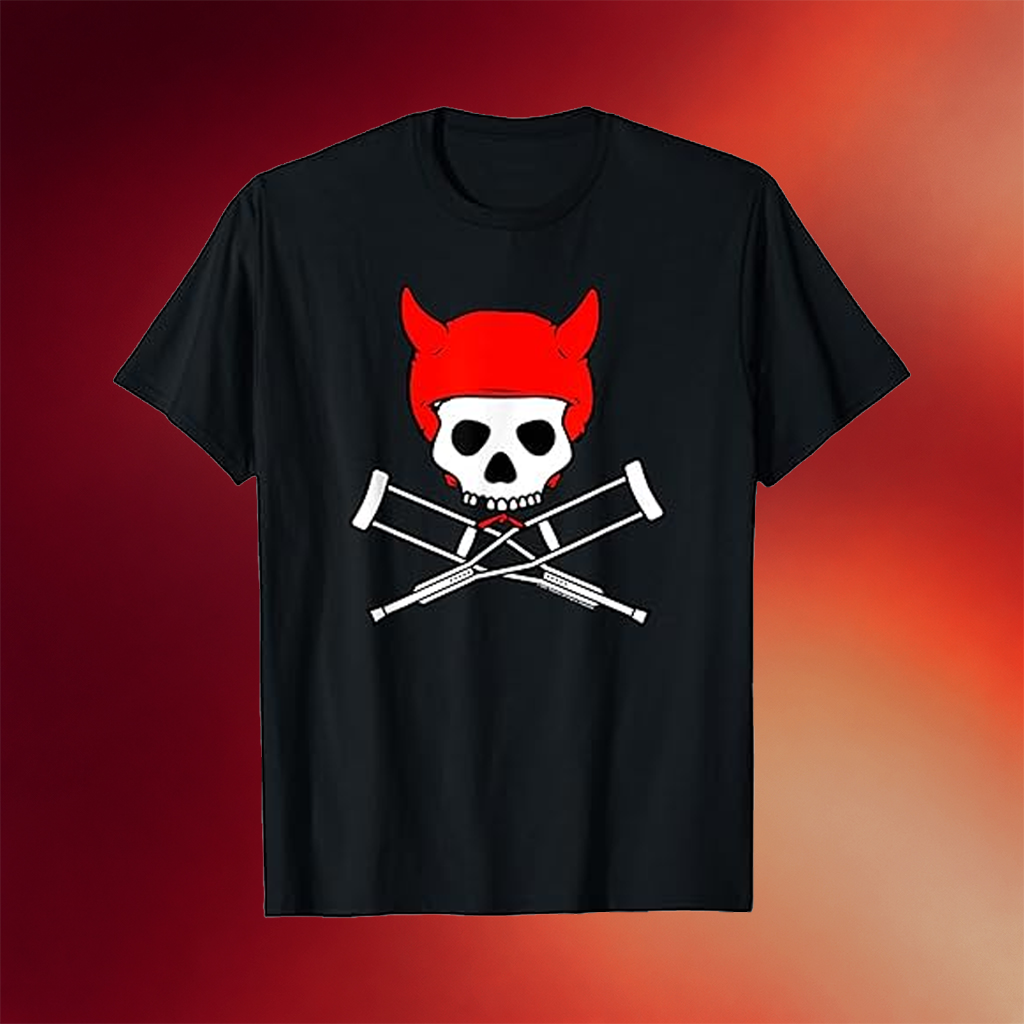 Jackass Merch 2026 Jackass Devil Horns Skull And Crossbones Logo T-Shirt Gifts For Movie Fans