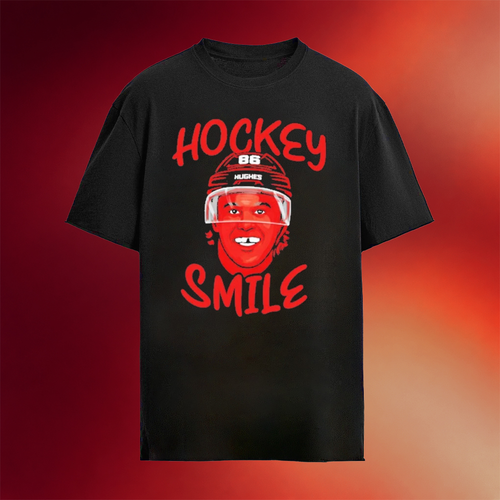 Jack Hughes Shirt USA Hockey Gold Medal Merch Hockey Smile T-Shirt Winter Olympics 2026 Merch