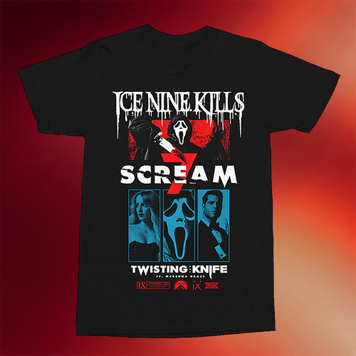Ice Nine Kills Merch Curtain Call T-Shirt Scream 7 Shirt Gifts For Horror Fans