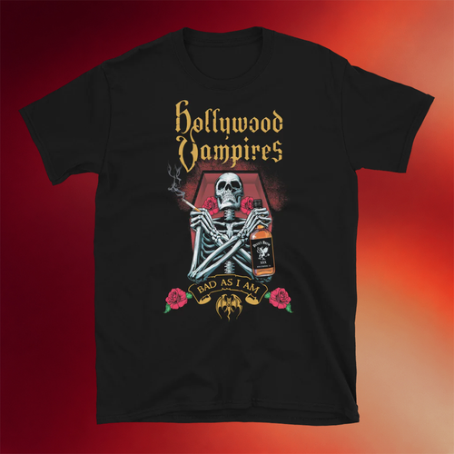 Hollywood Vampires Merch 2026 Bad As I Am T-Shirt Gifts For Rock Band Fans