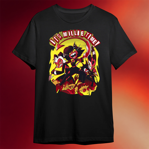 Helluva Boss Merch 2026 It_s Millie Time T-Shirt Black Birthday Presents For Boyfriend