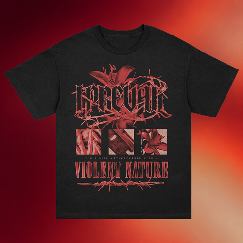 I Prevail Merch 2026 Sick Mofo T-Shirt Black Violent Nature Shirt Cool Gifts For Rock Lovers