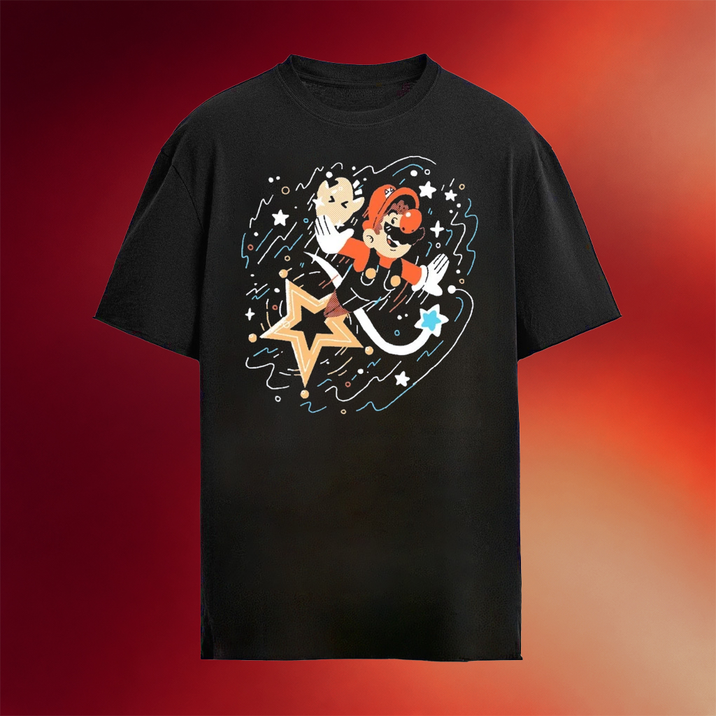 Mario Shoot For The Stars Shirt Mario Merch Gifts For Brothers