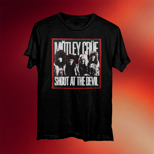 Motley Crue Merch 45th Anniversary Shout At The Devil T-Shirt Motley Crue Shirt Fan Gifts