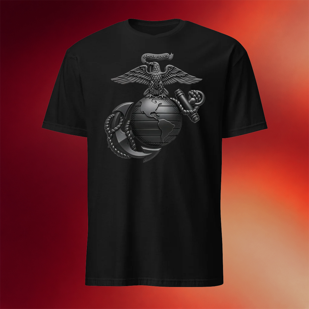 Leatherneck For Life Merch 2026 Eagle Globe And Anchor T-Shirt Black Best Gifts For Veteran