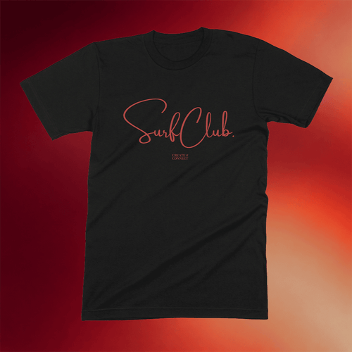 Merch Box Shop Surf Club Red Minimal T-Shirt Best Gifts For Son