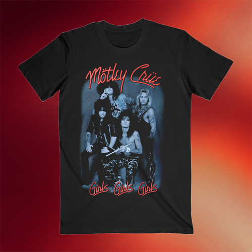 Motley Crue Merch 2026 Girls Girls Girls Photo T-Shirt Unique Gifts For Music Lovers