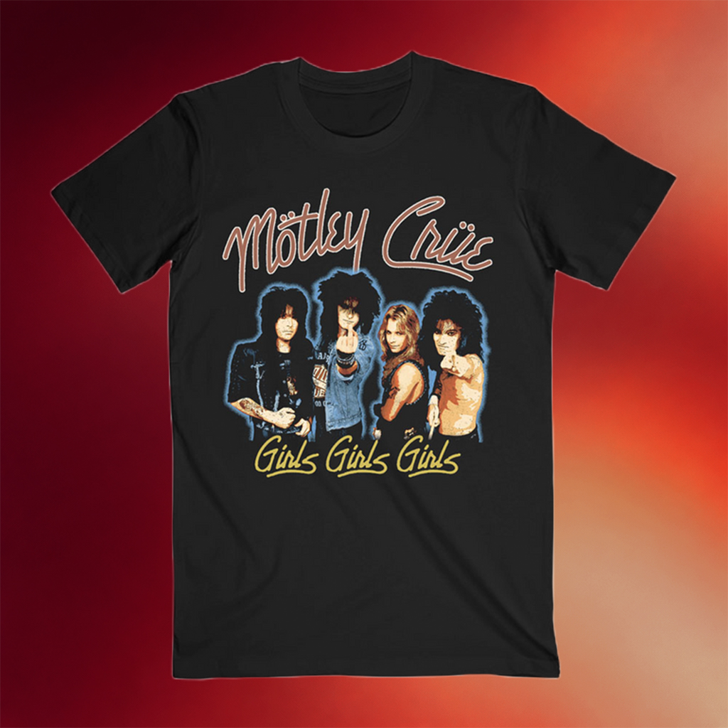 Motley Crue Merch 2026 Girls Girls Girls Vintage Photo T-Shirt Cool Gifts For Music Lovers