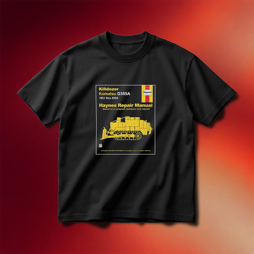 Killdozer Komatsu Haynes Repair Manual Shirt Present For Husband