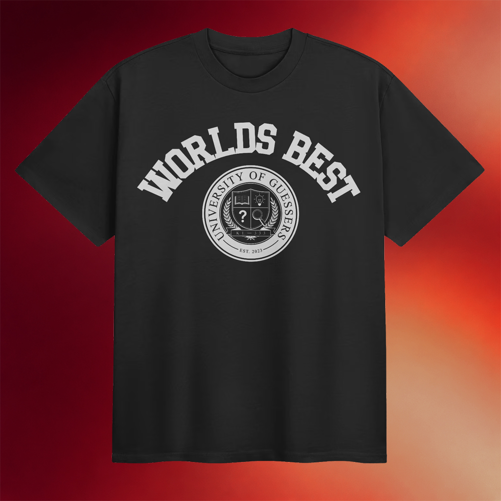 Kevin Langue Merch 2026 University Of Guessers T-Shirt Worlds Best Shirt Present For Sister