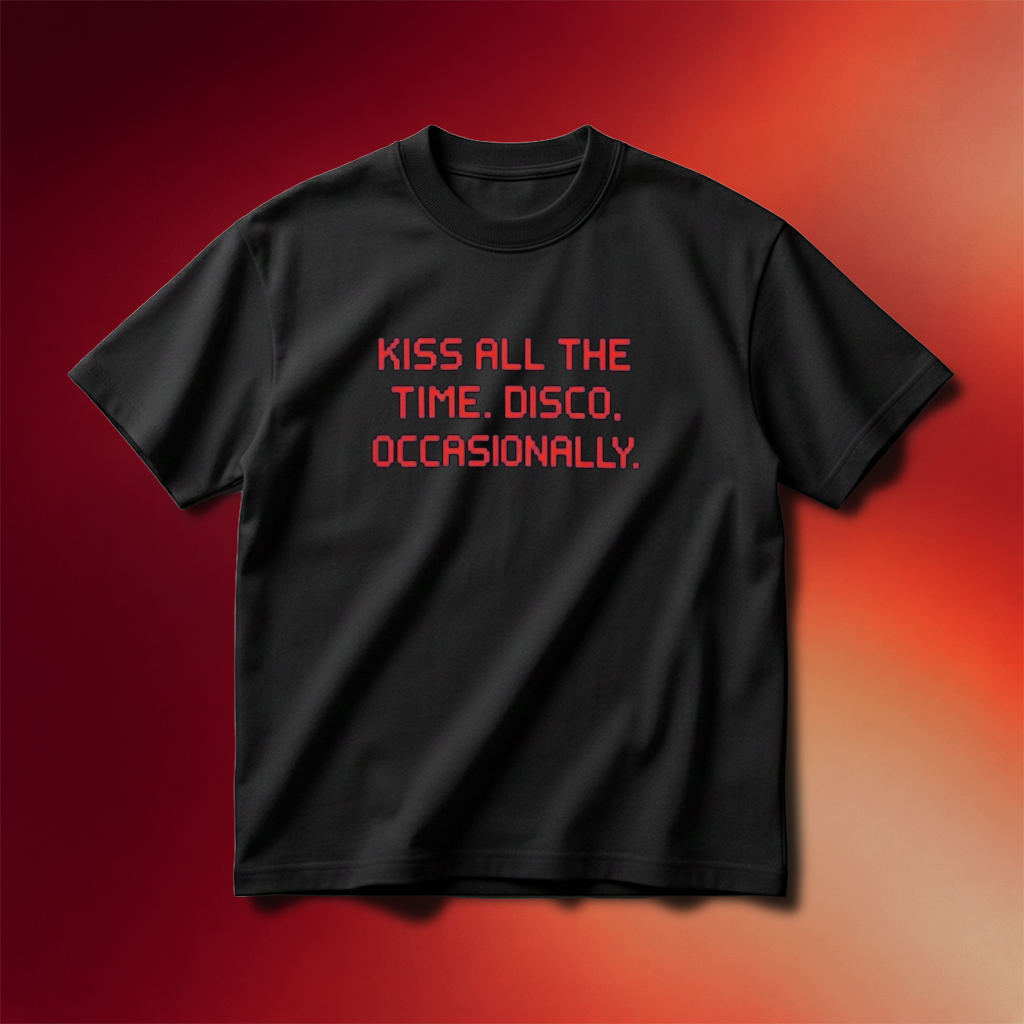 Kiss All The Time Disco Occasionally Shirt Black Harry Styles Merch Gifts For Brothers