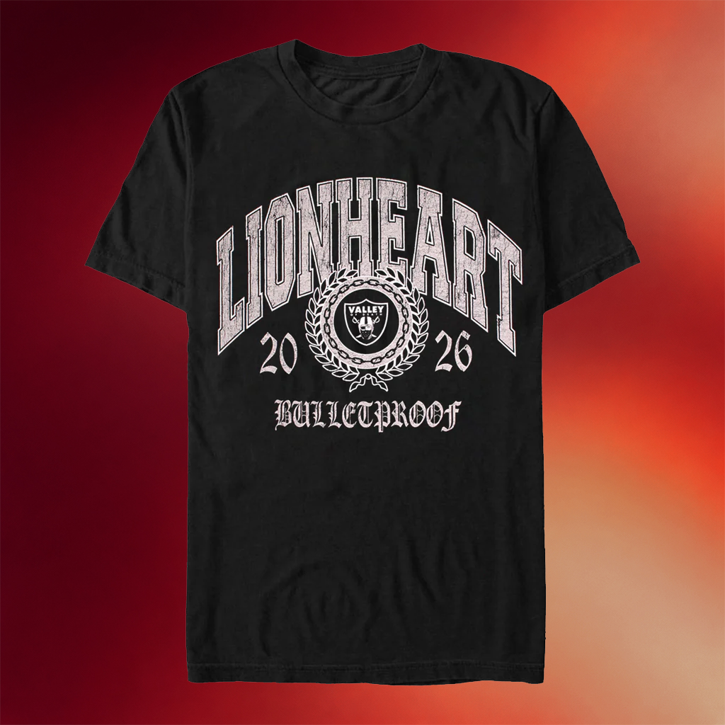 Lionheart Merch 2026 Raiders Crest Team T-Shirt Music Lover Gift Ideas For Him