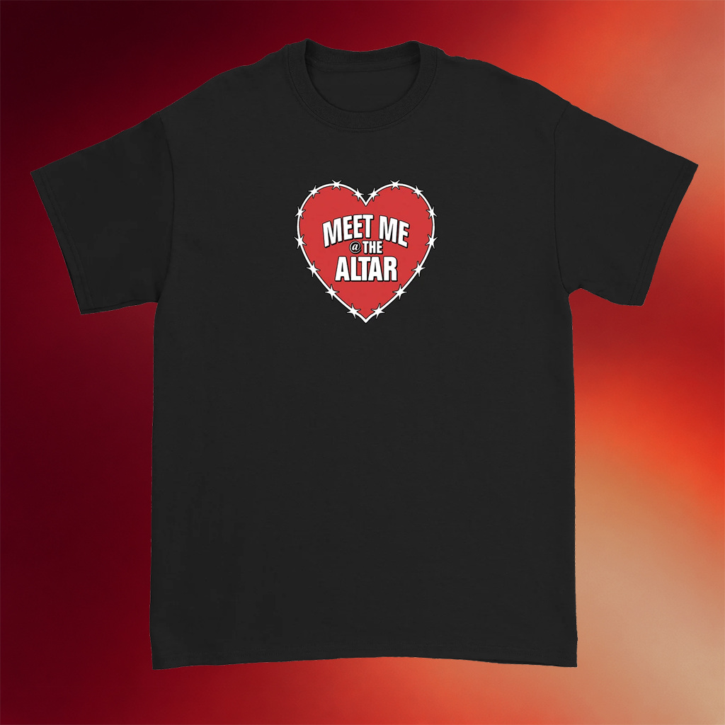 Meet Me At The Altar Merch 2026 Barbed Wire Heart T-Shirt Gifts For Pop Music Fans