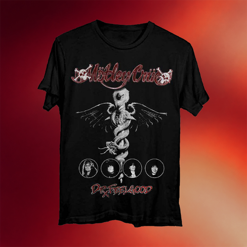 Motley Crue Merch 45Th Anniversary Dr Feelgood Photo T-Shirt 2026 Gifts For Band Fans