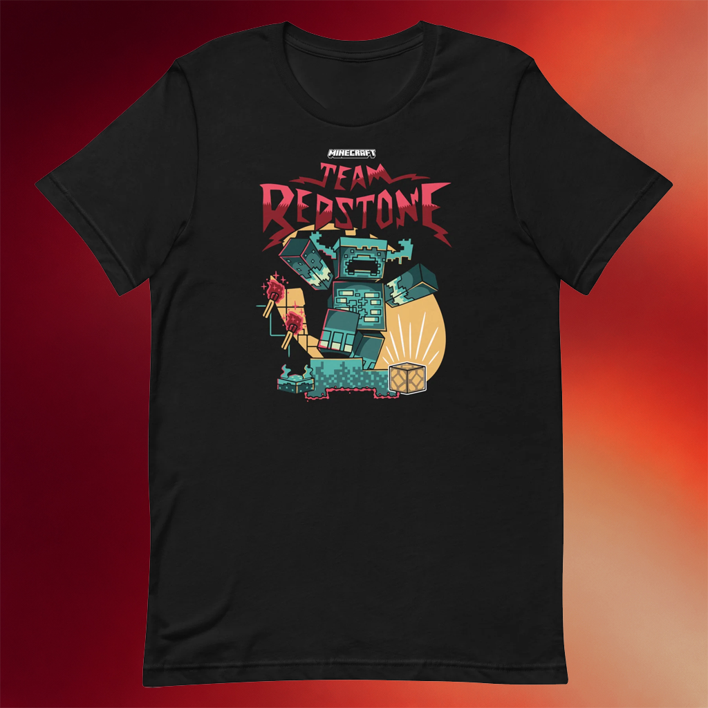 Minecraft Merch 2026 Team Redstone T-Shirt Minecraft Shirt Birthday Gifts For Friends