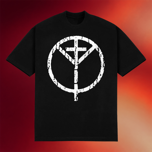 Knocked Loose Merch 2026 Babylon X Knocked Loose Peace Cross T-Shirt Gifts For Music Lovers